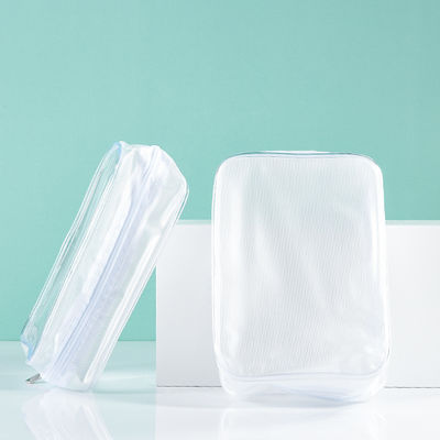 کیف آرایش زیپ پلاستیکی شفاف