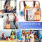 بسته بندی زیپ 6 عدد کیسه های لوازم آرایشی ضد آب قابل حمل برای سفر